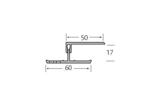 Eurotexx ventilatie afsluitprofiel 2-delig 17 mm inwendig - Afbeelding 2