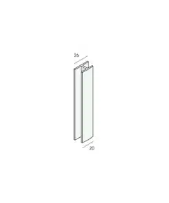 H-verbindingprofiel 10mm Keralit dakrand