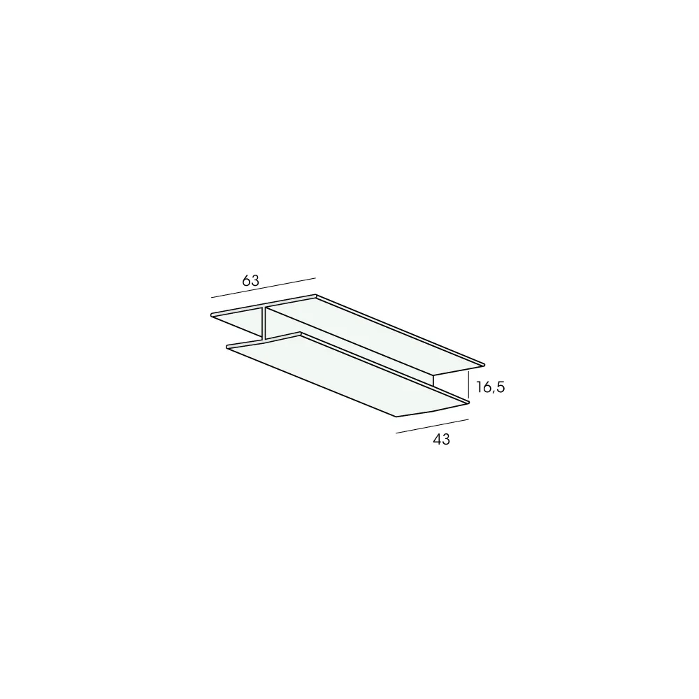 Florence buitenplafond H-Verbindingprofiel 16,5mm - Afbeelding 2